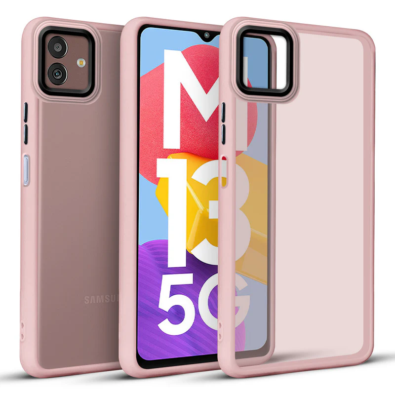 Translucent Matte with Shiny Camera Ring Back Cover for Samsung M13 5G - Image 22