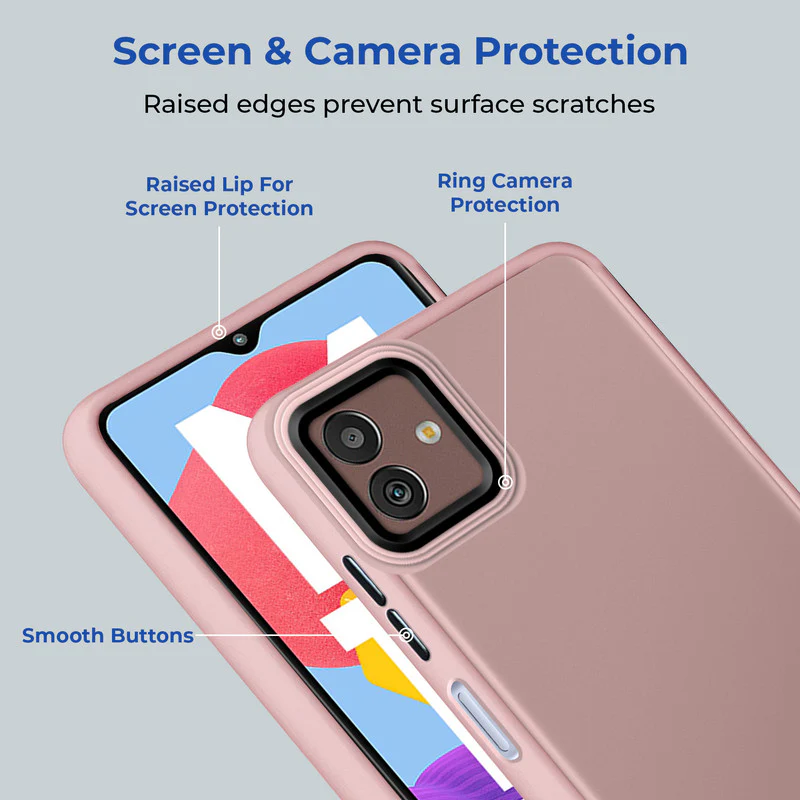 Translucent Matte with Shiny Camera Ring Back Cover for Samsung M13 5G - Image 23