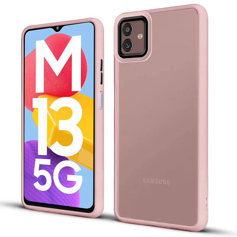 Translucent Matte with Shiny Camera Ring Back Cover for Samsung M13 5G - Image 27