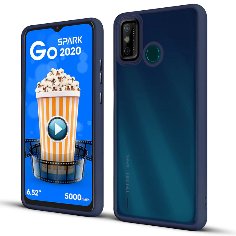Translucent Matte with Shiny Camera Ring Back Cover for Tecno Spark Go 2020 - Image 12