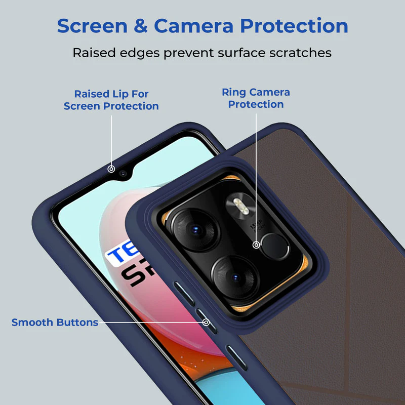 Translucent Matte with Shiny Camera Ring Back Cover for Tecno Spark Go 2023 - Image 10