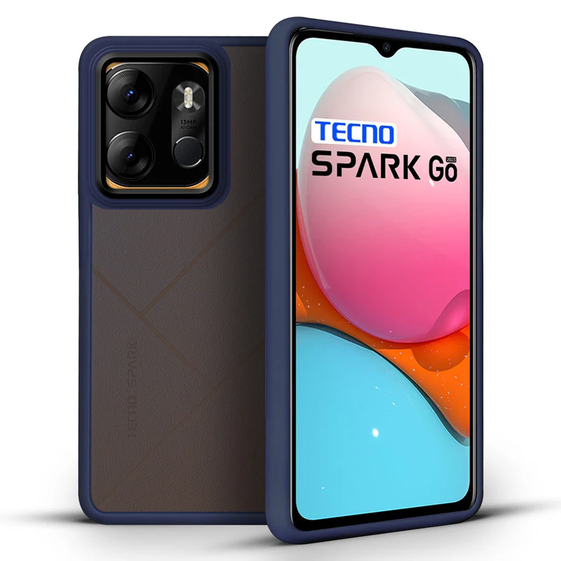 Translucent Matte with Shiny Camera Ring Back Cover for Tecno Spark Go 2023 - Image 12