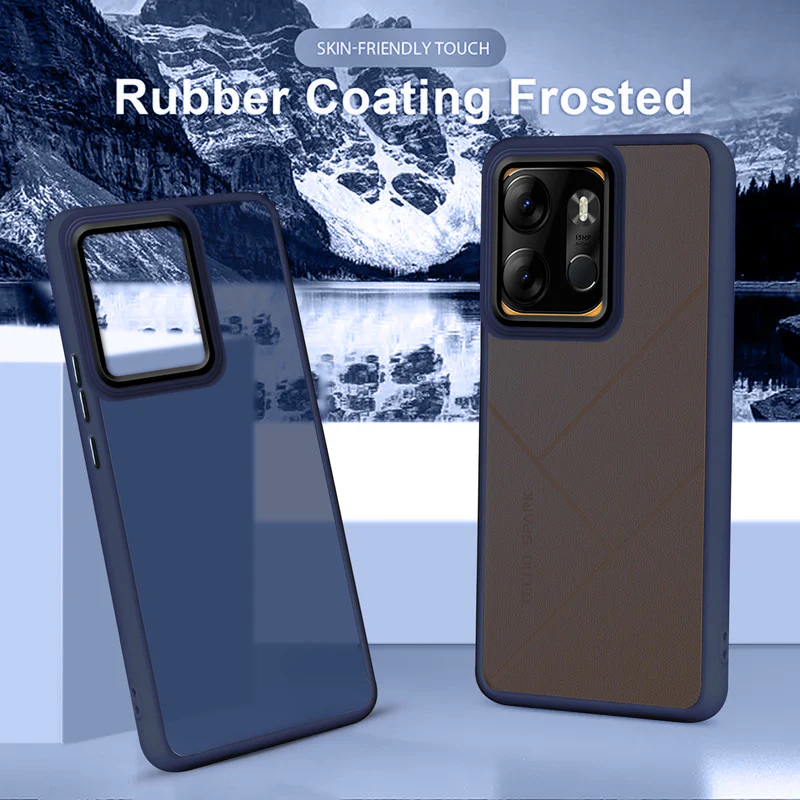 Translucent Matte with Shiny Camera Ring Back Cover for Tecno Spark Go 2023 - Image 13