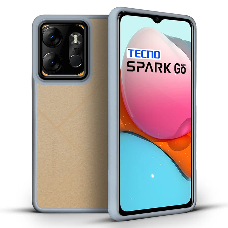 Translucent Matte with Shiny Camera Ring Back Cover for Tecno Spark Go 2023 - Image 19
