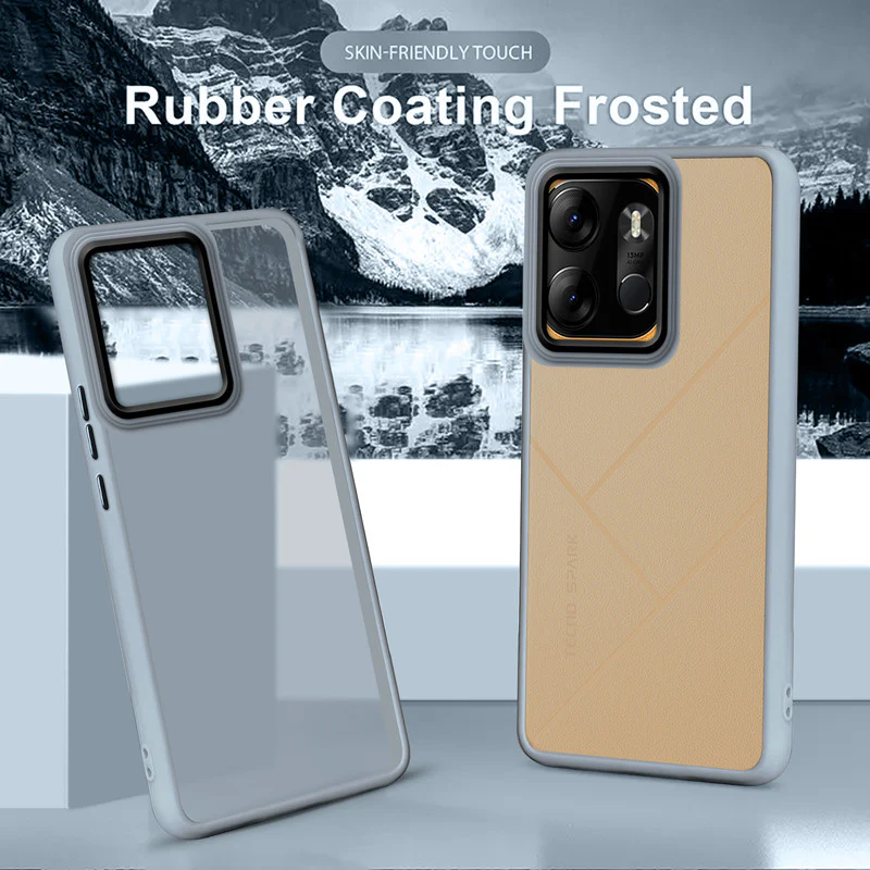 Translucent Matte with Shiny Camera Ring Back Cover for Tecno Spark Go 2023 - Image 20