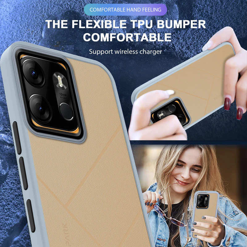 Translucent Matte with Shiny Camera Ring Back Cover for Tecno Spark Go 2023 - Image 22