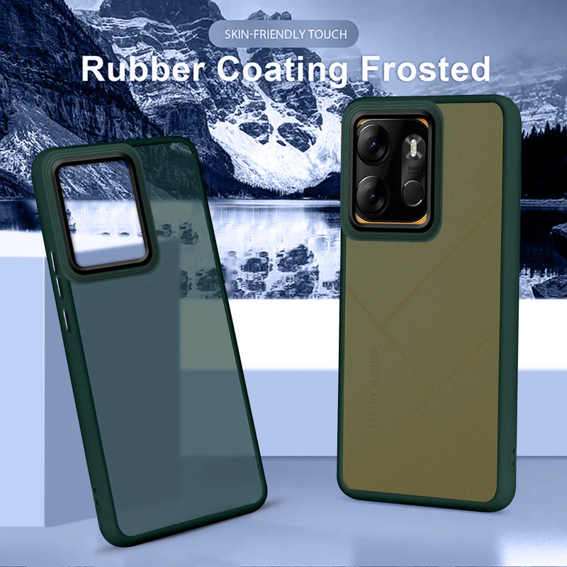 Translucent Matte with Shiny Camera Ring Back Cover for Tecno Spark Go 2023 - Image 27