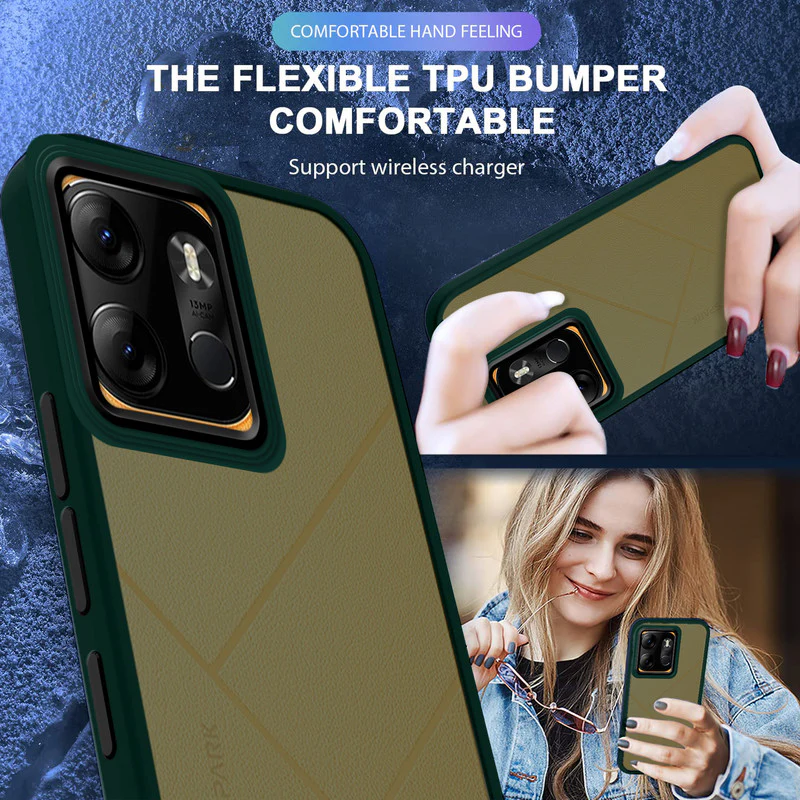 Translucent Matte with Shiny Camera Ring Back Cover for Tecno Spark Go 2023 - Image 29