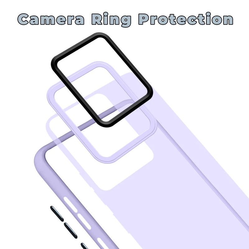 Translucent Matte with Shiny Camera Ring Back Cover for Tecno Spark Go 2023 - Image 33
