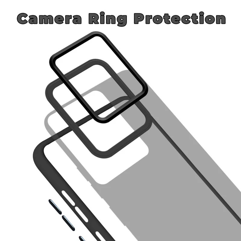 Translucent Matte with Shiny Camera Ring Back Cover for Tecno Spark Go 2023 - Image 4