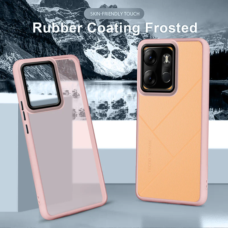 Translucent Matte with Shiny Camera Ring Back Cover for Tecno Spark Go 2023 - Image 42