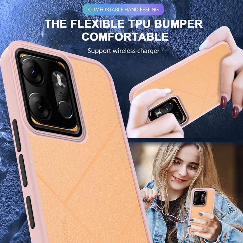 Translucent Matte with Shiny Camera Ring Back Cover for Tecno Spark Go 2023 - Image 44