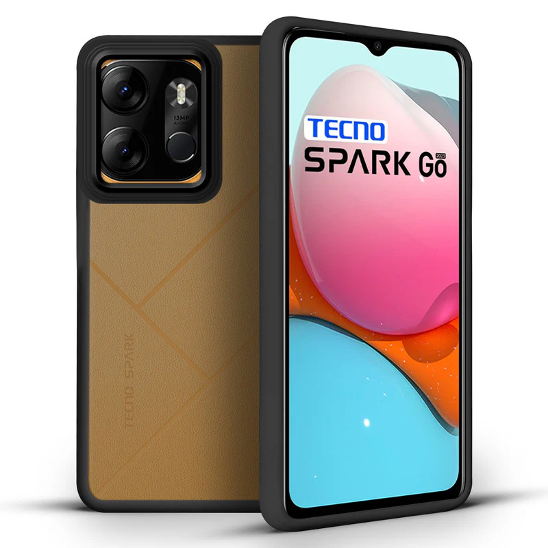 Translucent Matte with Shiny Camera Ring Back Cover for Tecno Spark Go 2023 - Image 5