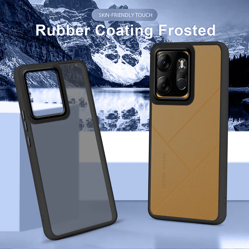 Translucent Matte with Shiny Camera Ring Back Cover for Tecno Spark Go 2023 - Image 6