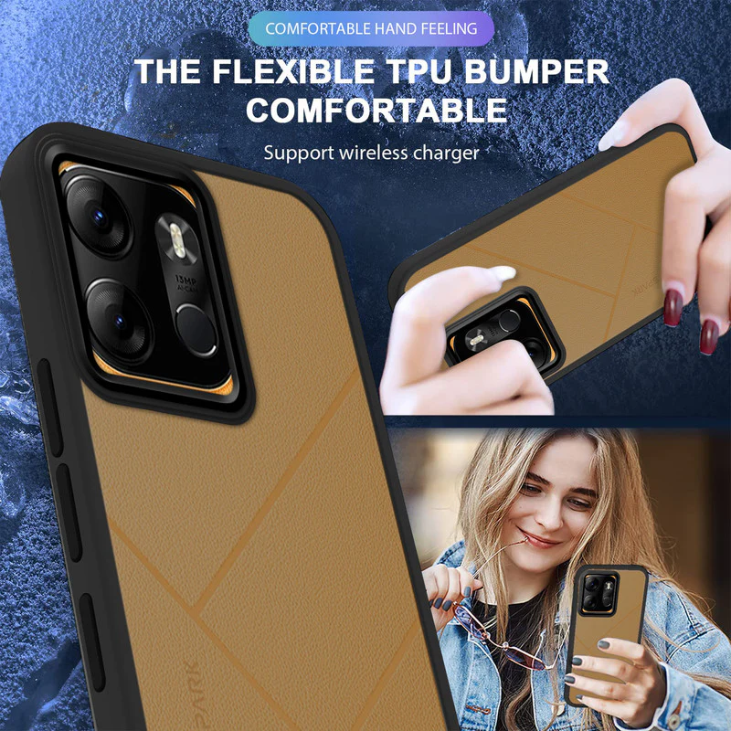 Translucent Matte with Shiny Camera Ring Back Cover for Tecno Spark Go 2023 - Image 8