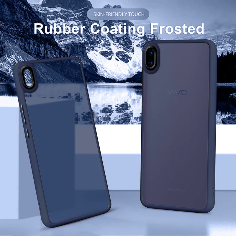 Translucent Matte with Shiny Camera Ring Back Cover for Vivo V11 Pro - Image 12