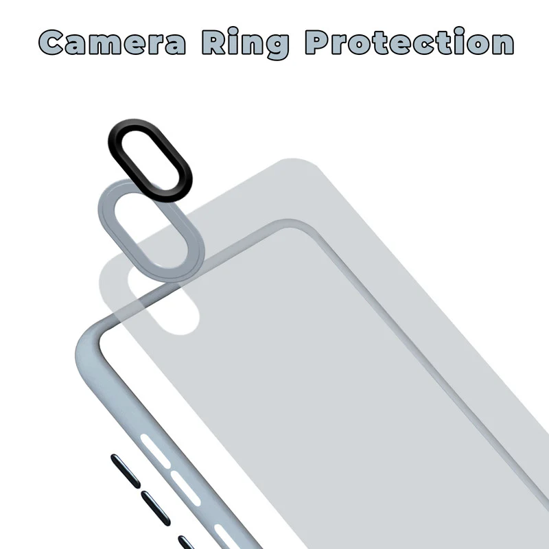 Translucent Matte with Shiny Camera Ring Back Cover for Vivo V11 Pro - Image 24
