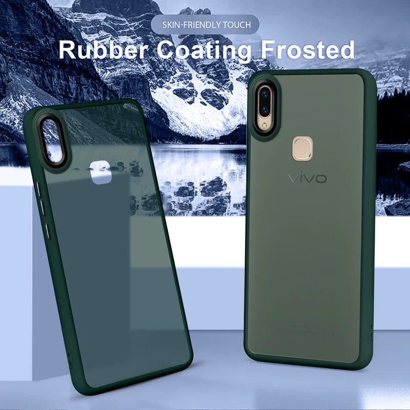 Translucent Matte with Shiny Camera Ring Back Cover for Vivo V9 - Image 27