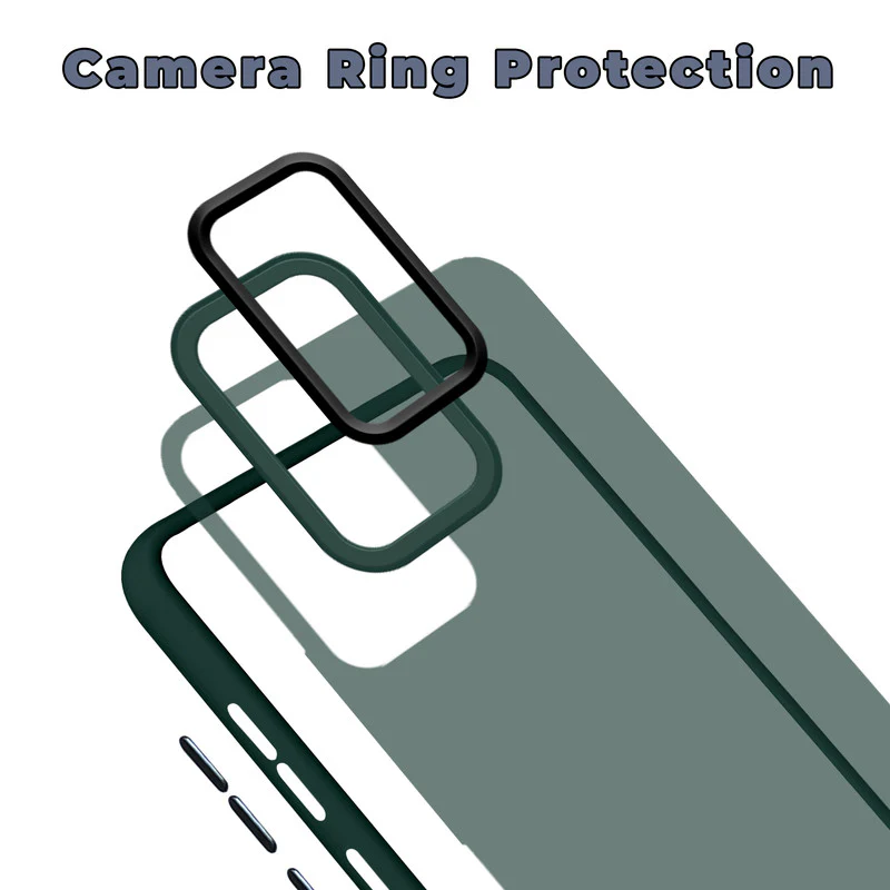 Translucent Matte with Shiny Camera Ring Back Cover for Vivo Y02s - Image 25
