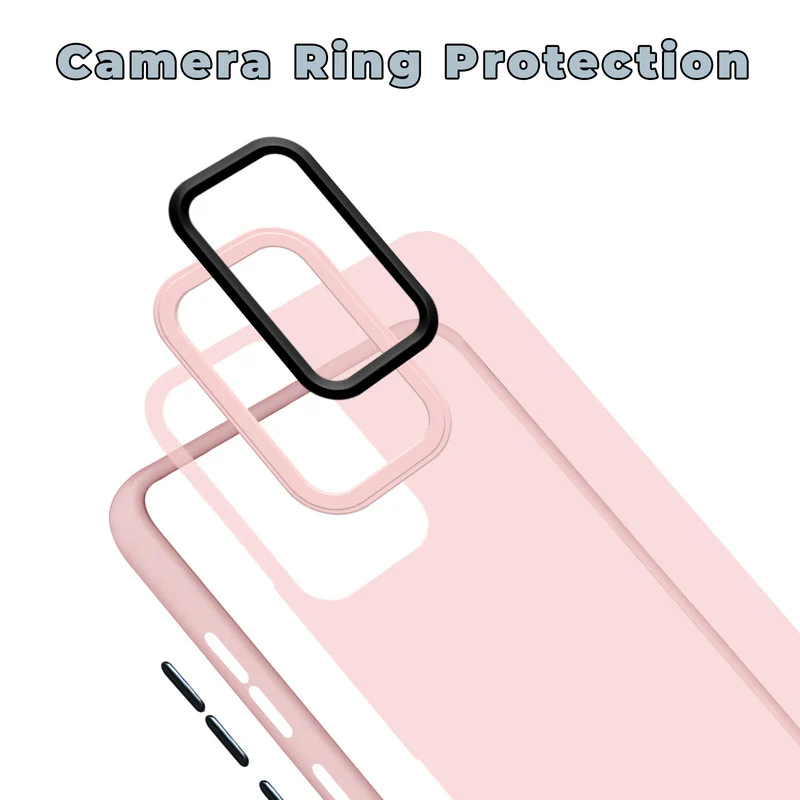 Translucent Matte with Shiny Camera Ring Back Cover for Vivo Y02s - Image 39