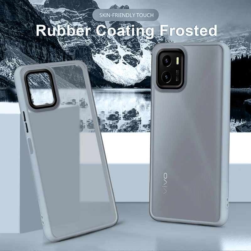 Translucent Matte with Shiny Camera Ring Back Cover for Vivo Y15S - Image 12