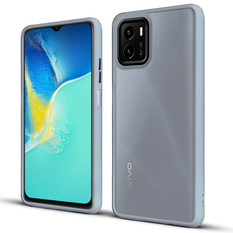 Translucent Matte with Shiny Camera Ring Back Cover for Vivo Y15S - Image 13
