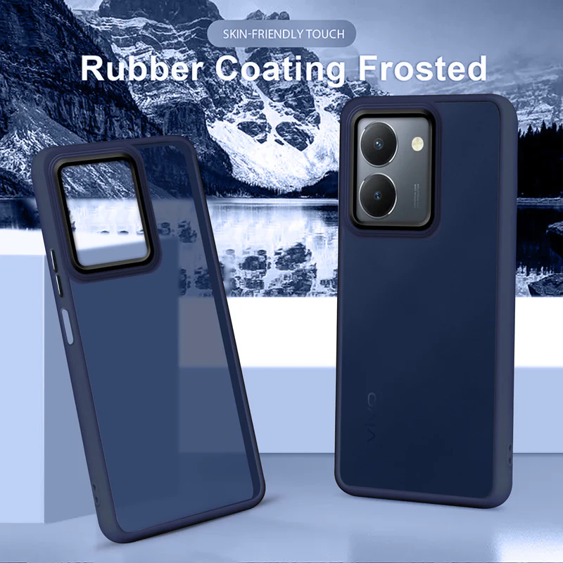 Translucent Matte with Shiny Camera Ring Back Cover for Vivo Y36 4G - Image 14