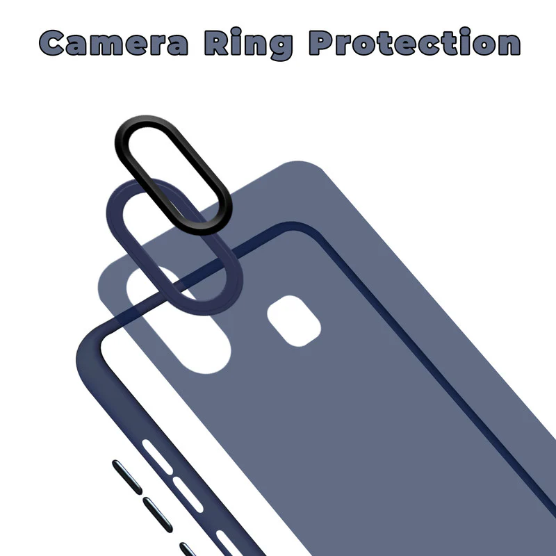 Translucent Matte with Shiny Camera Ring Back Cover for Vivo Y93 - Image 12