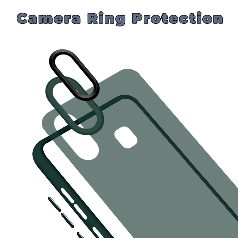 Translucent Matte with Shiny Camera Ring Back Cover for Vivo Y93 - Image 20
