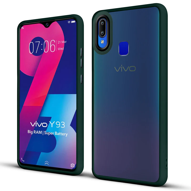 Translucent Matte with Shiny Camera Ring Back Cover for Vivo Y93 - Image 23
