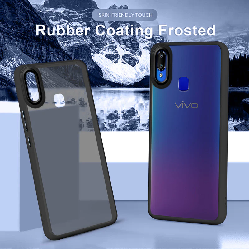 Translucent Matte with Shiny Camera Ring Back Cover for Vivo Y93 - Image 6
