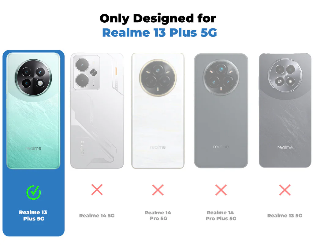 Soft Frame Clear Case Ring Holder Kickstand For Realme 13 Plus 5G - Image 2
