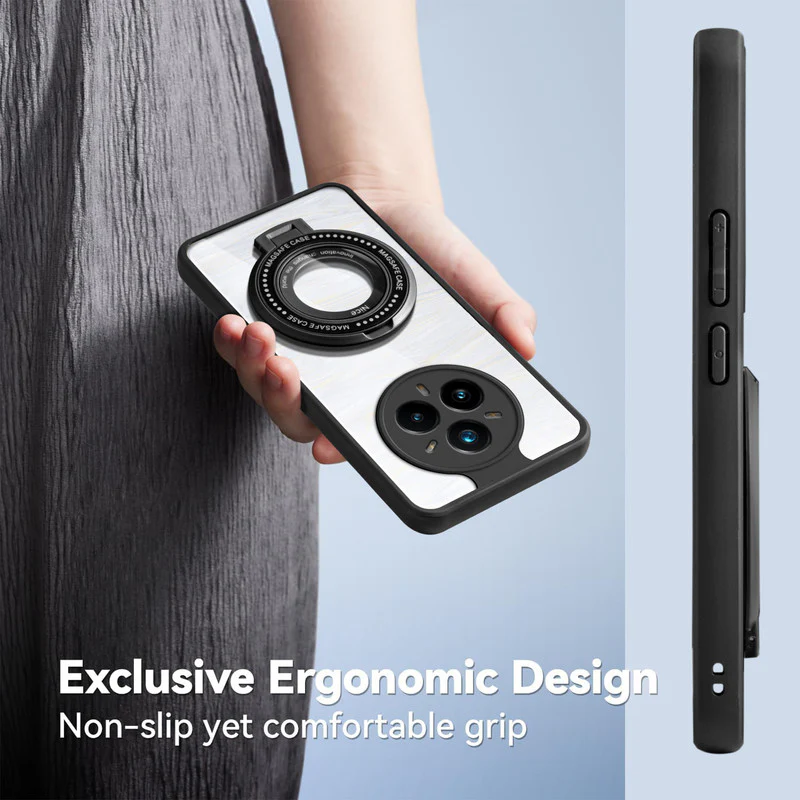Soft Frame Clear Case Ring Holder Kickstand For Realme 14 Pro Plus 5G - Image 5