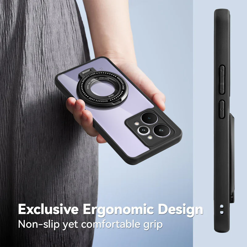 Soft Frame Clear Case Ring Holder Kickstand For Realme 15 Pro 5G - Image 5