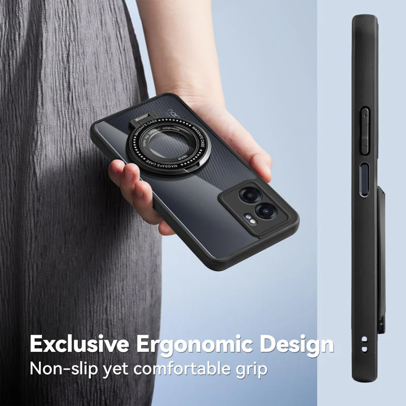 Soft Frame Clear Case Ring Holder Kickstand For Realme Narzo 50 5G - Image 5