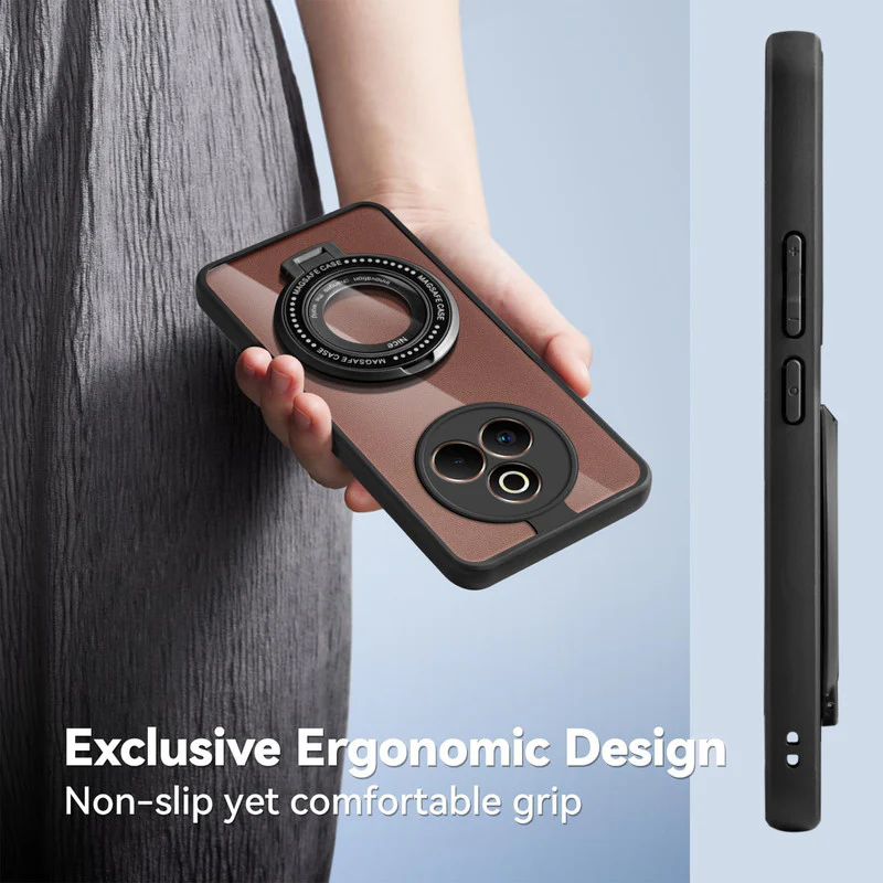 Soft Frame Clear Case Ring Holder Kickstand For Realme P3 Pro 5G - Image 5