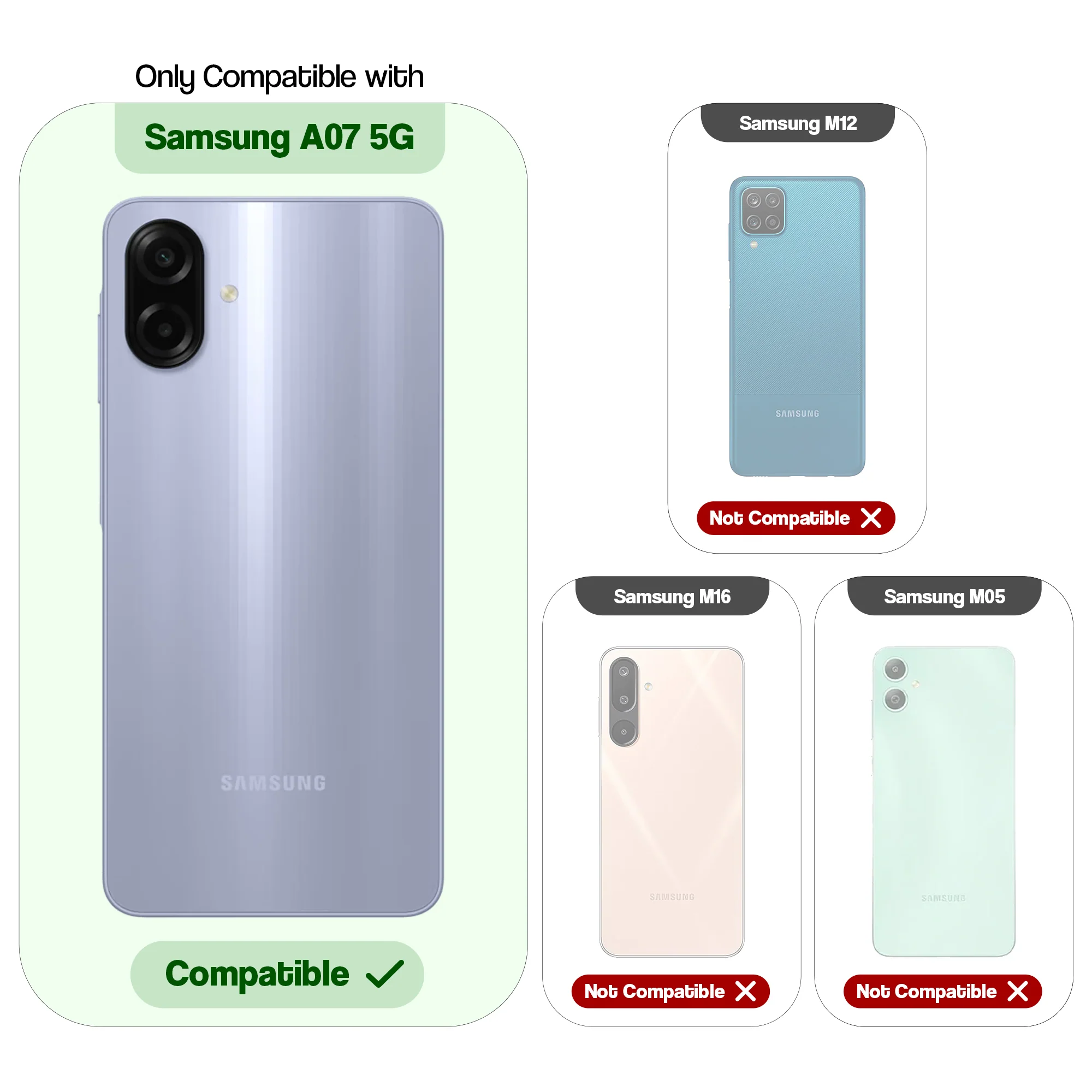 Soft Frame Clear Case Ring Holder Kickstand For Samsung A07 5G - Image 2