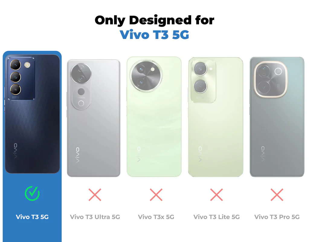 Soft Frame Clear Case Ring Holder Kickstand For Vivo T3 5G - Image 2