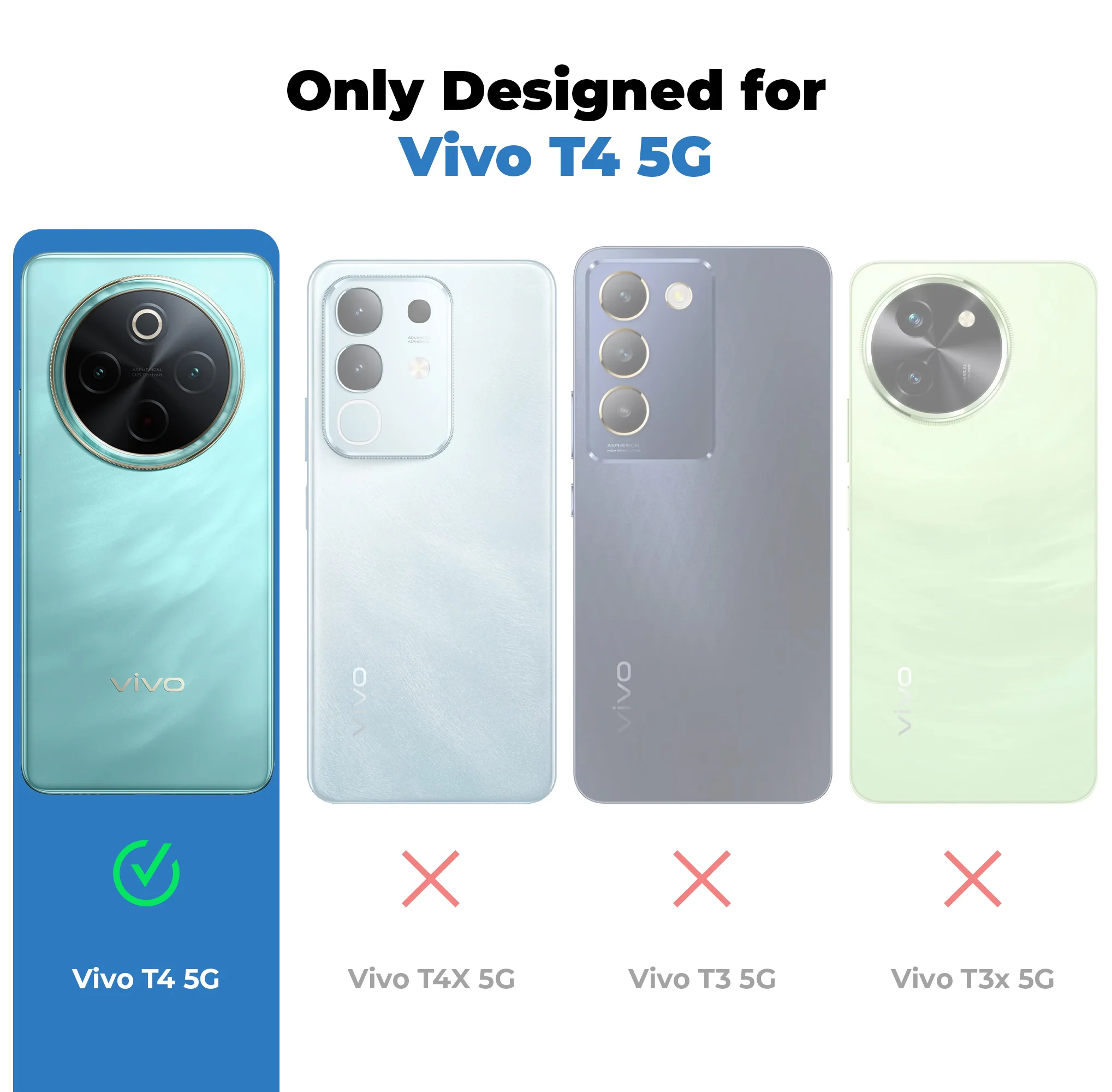 Soft Frame Clear Case Ring Holder Kickstand For Vivo T4 5G - Image 2
