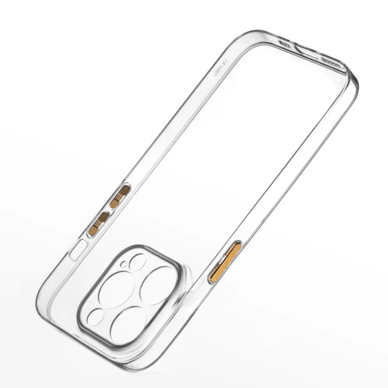 Transparent Back with Color Buttons Back Cover for Apple iPhone 13 Pro - Image 8