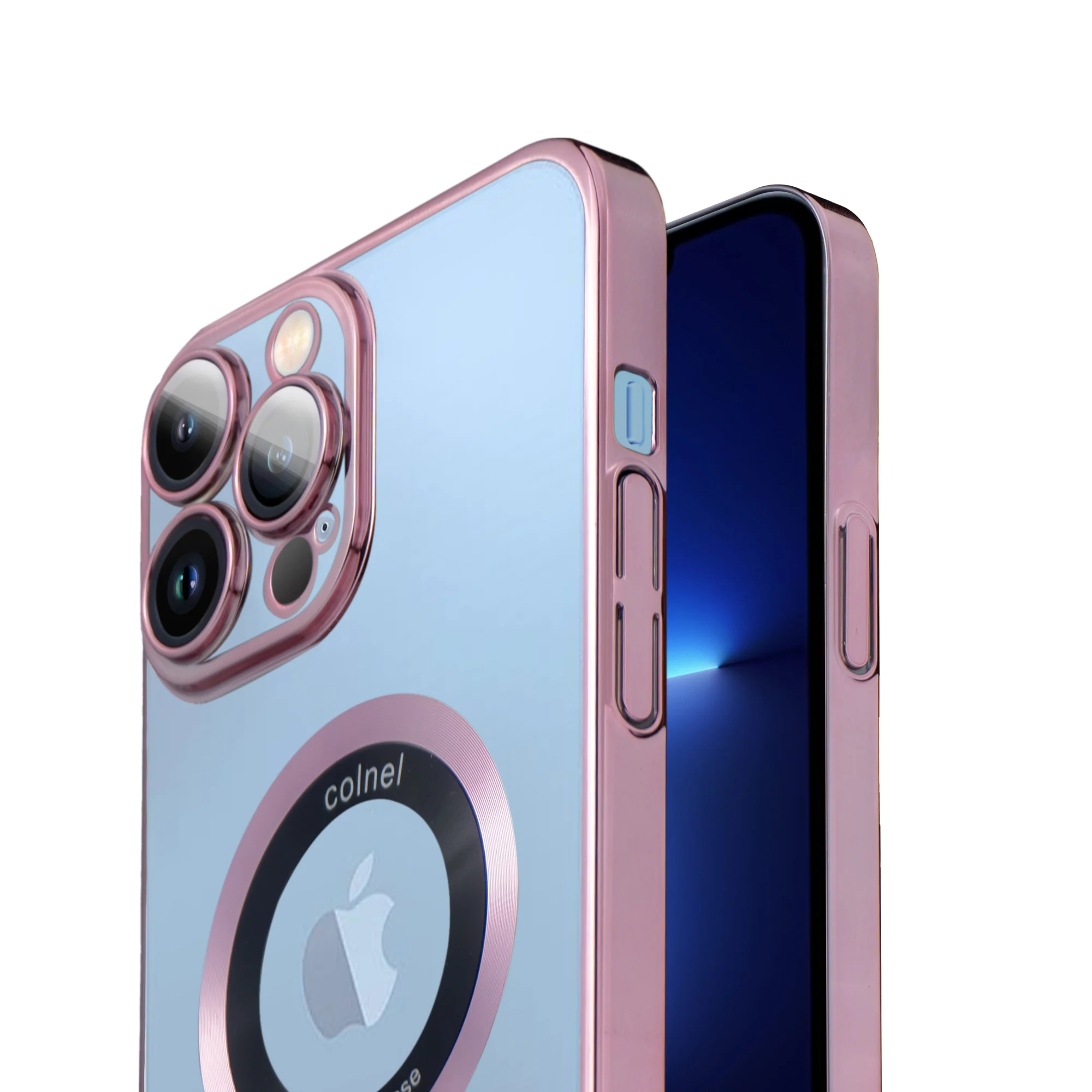 Transparent Back with Colorful Edges Case for Apple iPhone 13 Pro Max - Image 20