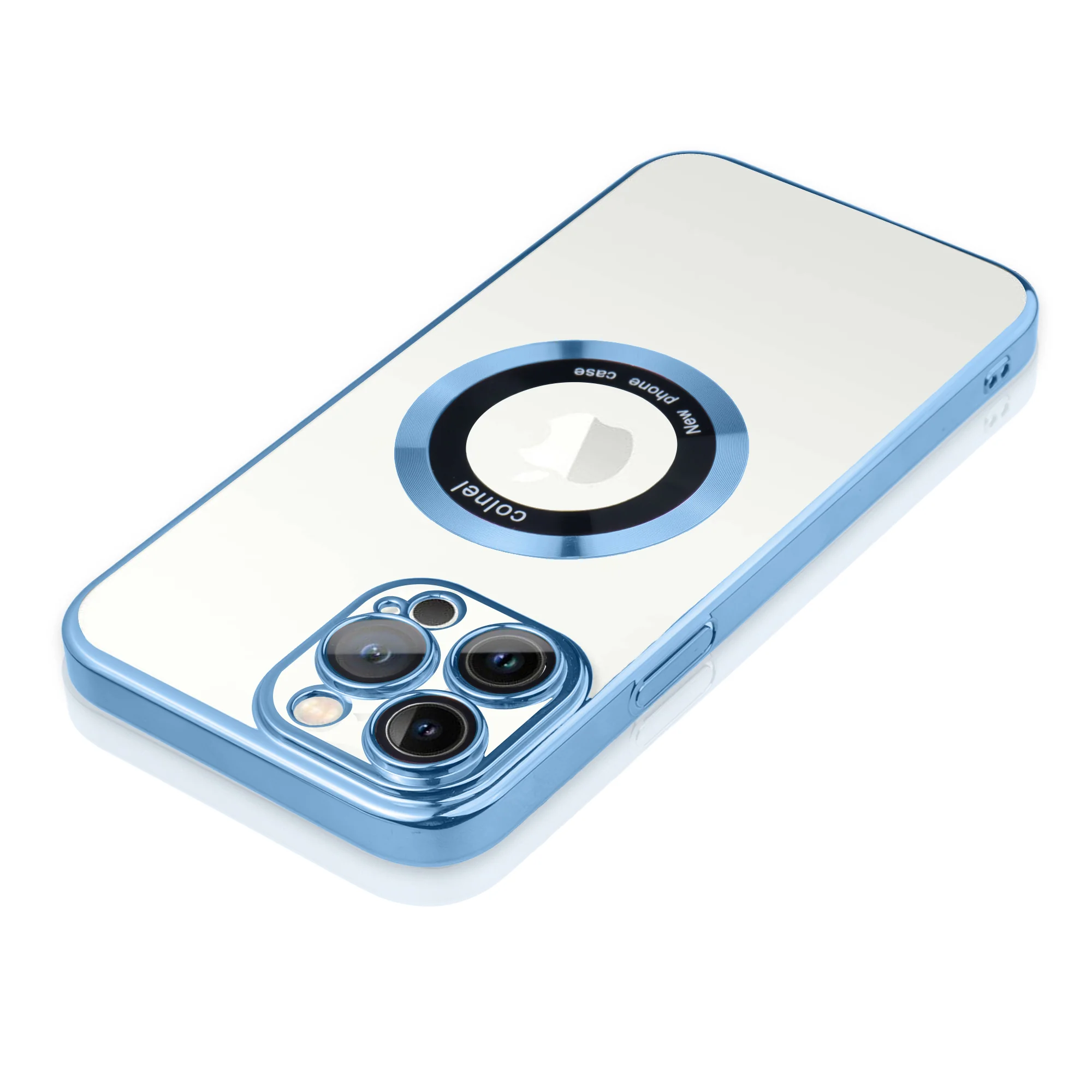 Transparent Back with Colorful Edges Case for Apple iPhone 13 Pro Max - Image 8