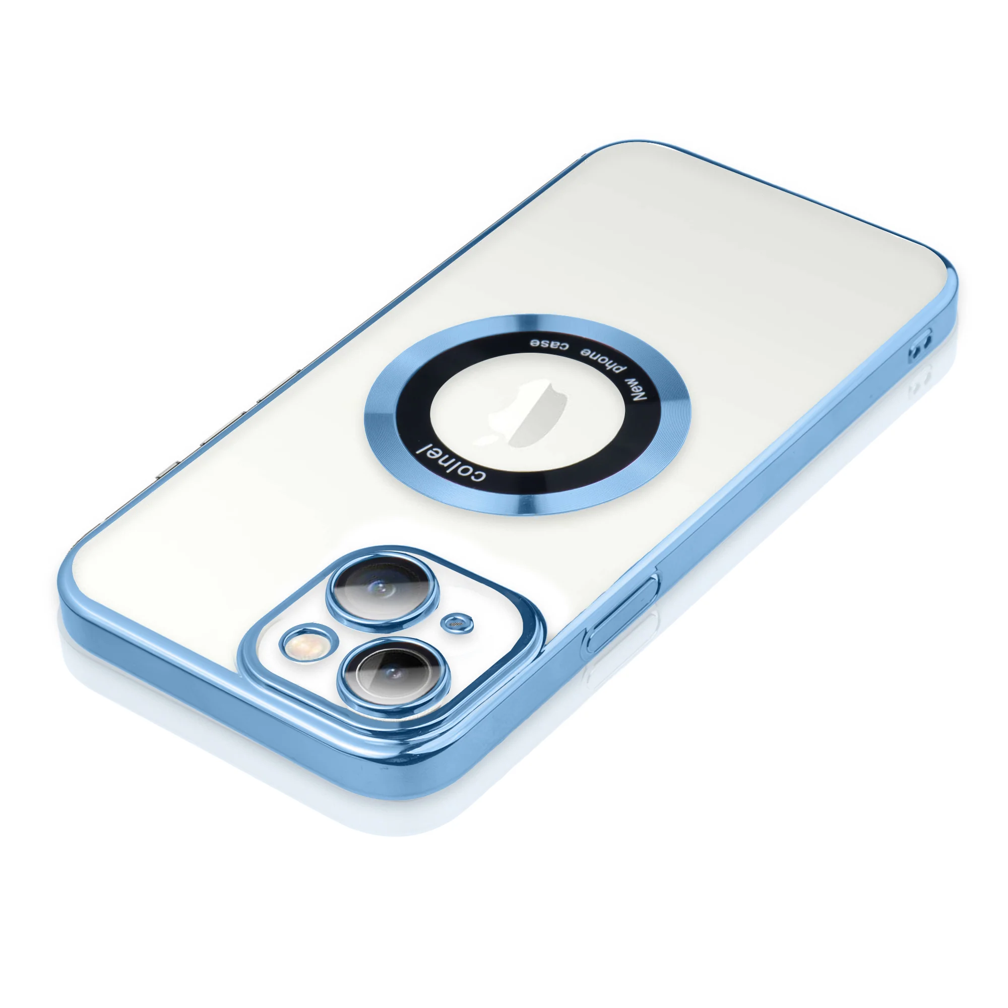 Transparent Back with Colorful Edges Case for Apple iPhone 14 - Image 7