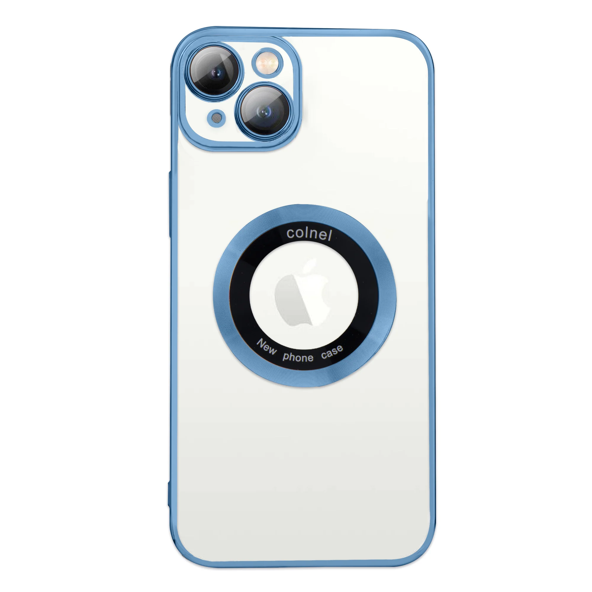 Transparent Back with Colorful Edges Case for Apple iPhone 14 - Image 8