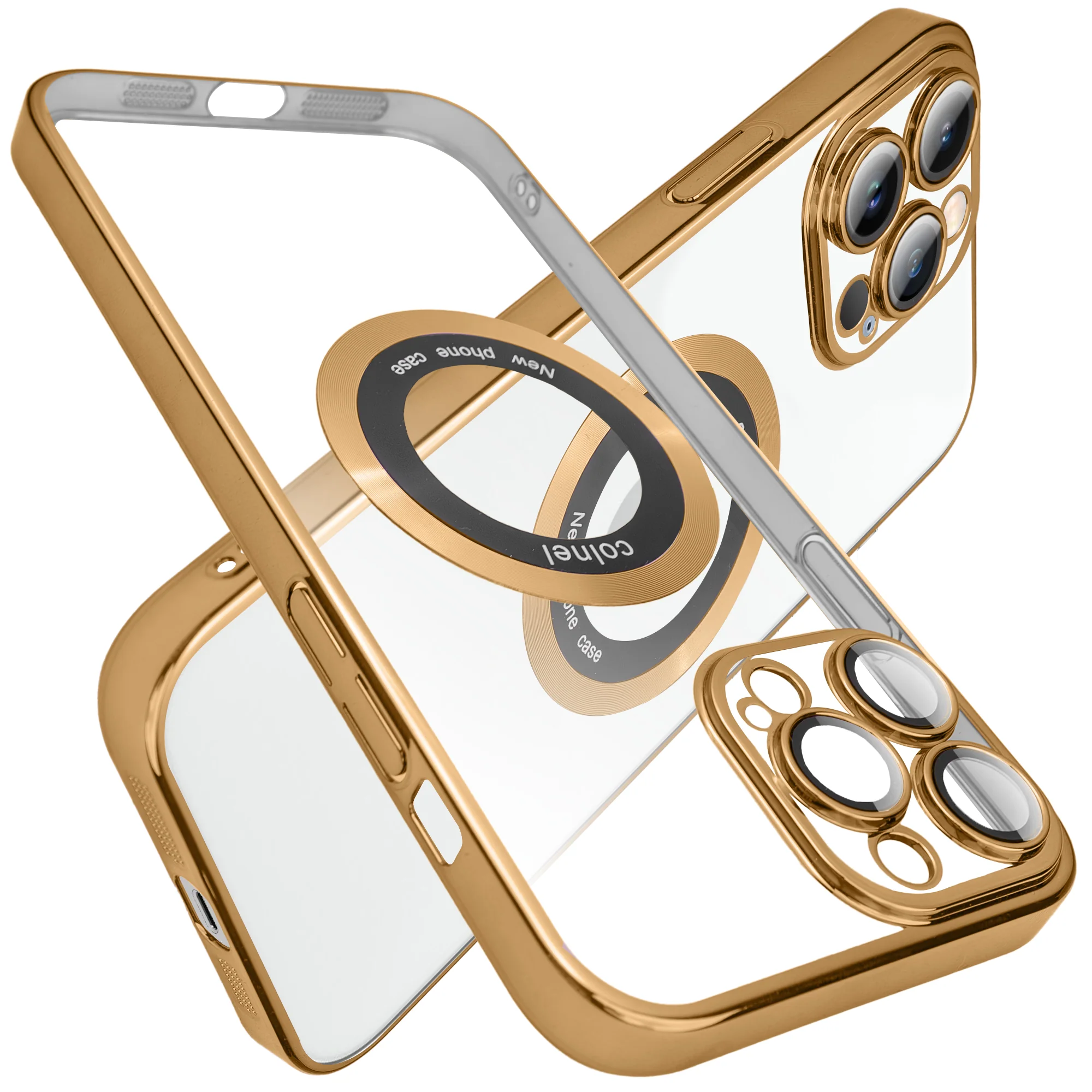 Transparent Back with Colorful Edges Case for Apple iPhone 14 Pro Max - Image 16