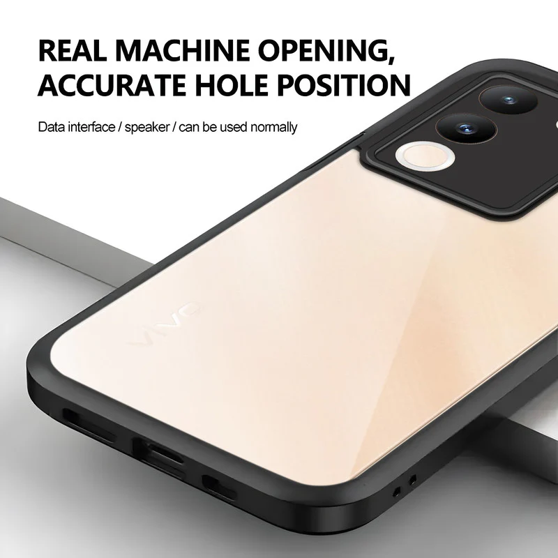 Transparent Case with Silicone Frame Back Cover for Vivo Y200 5G - Image 4