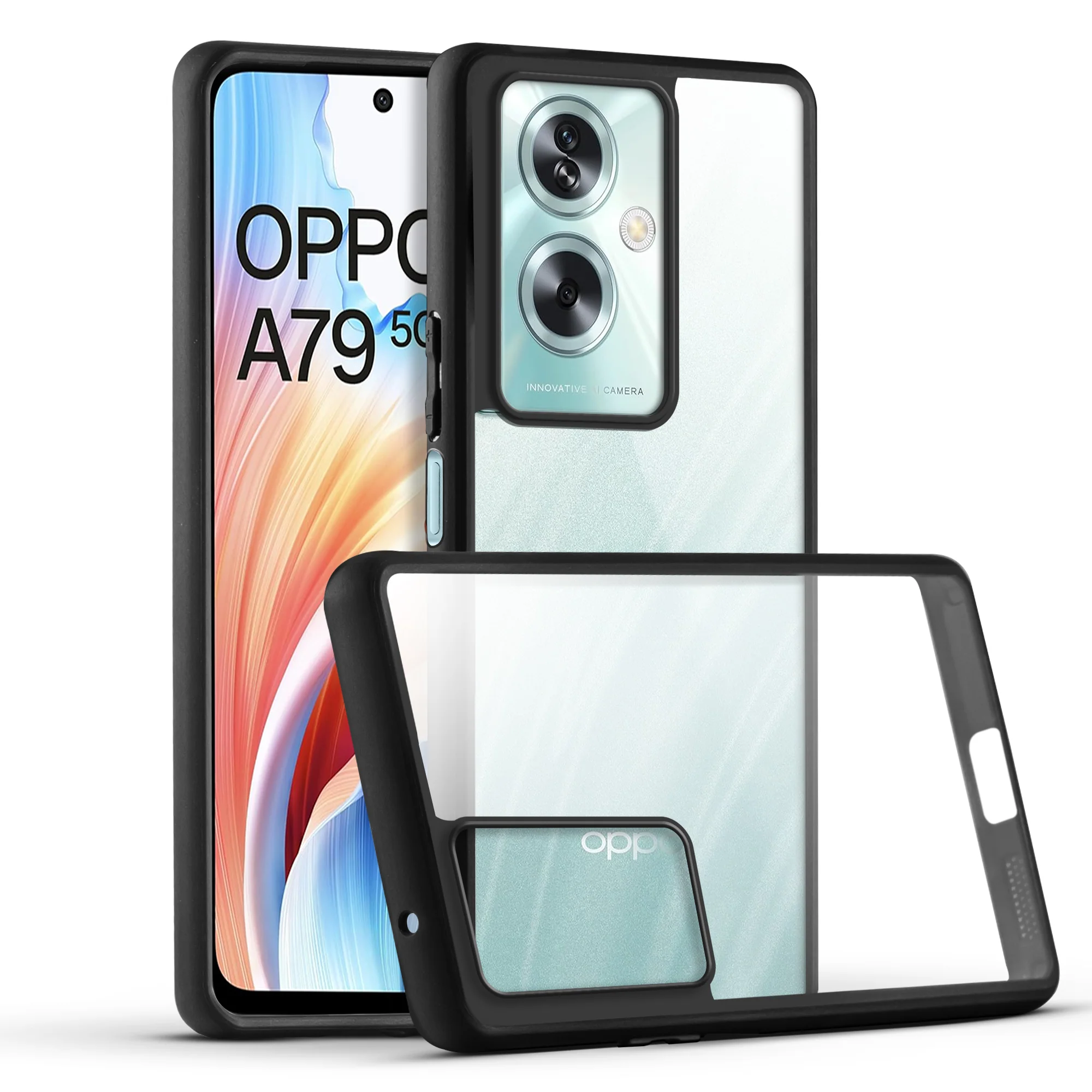 Soft Frame Clear Case for Oppo A79 5G - Image 2