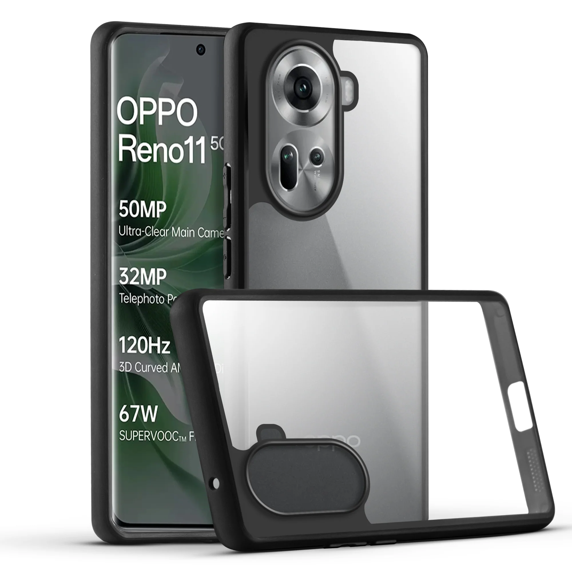 Soft Frame Clear Case for Oppo Reno 11 5G - Image 3