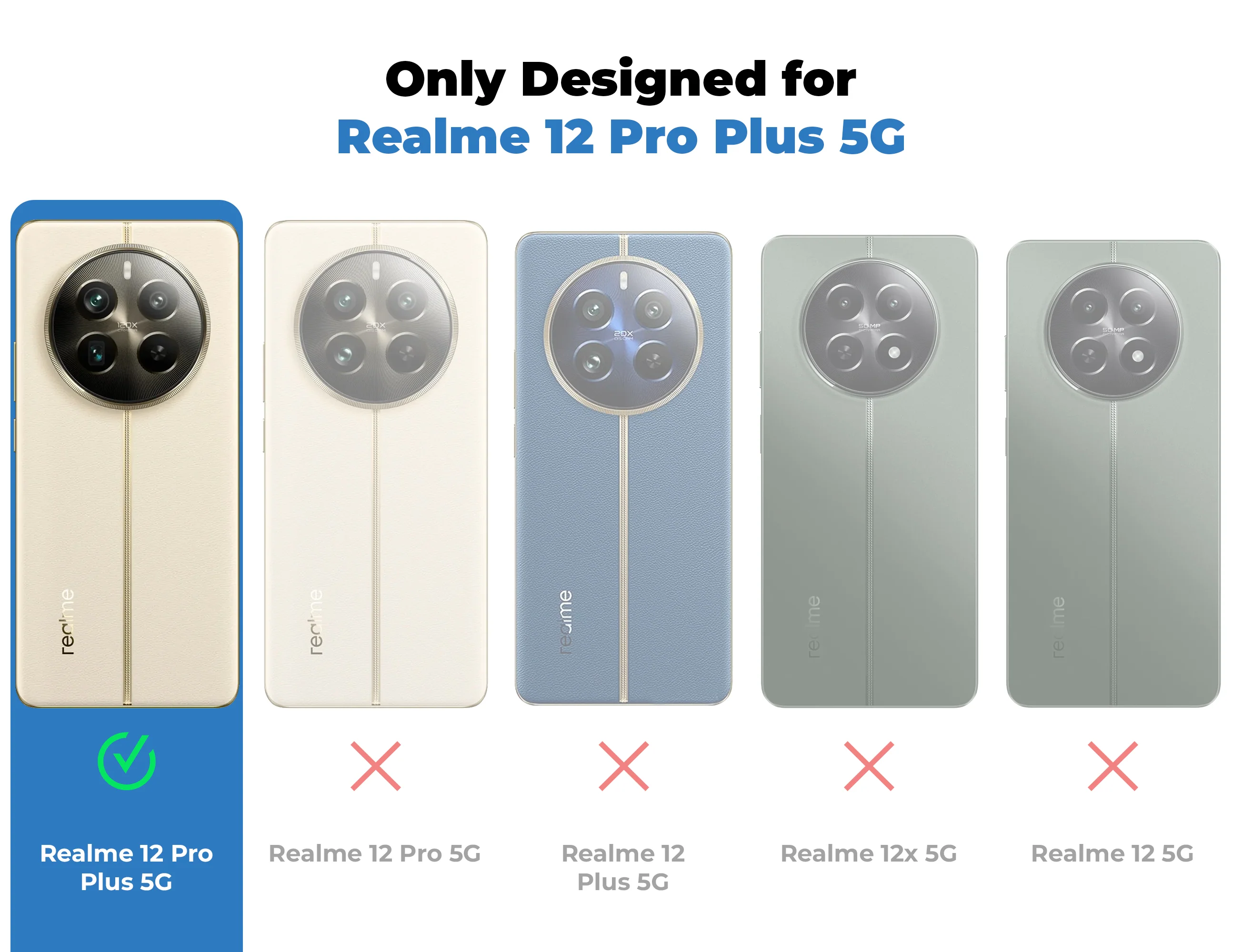Soft Frame Clear Case For Realme 12 Pro Plus 5G - Image 2