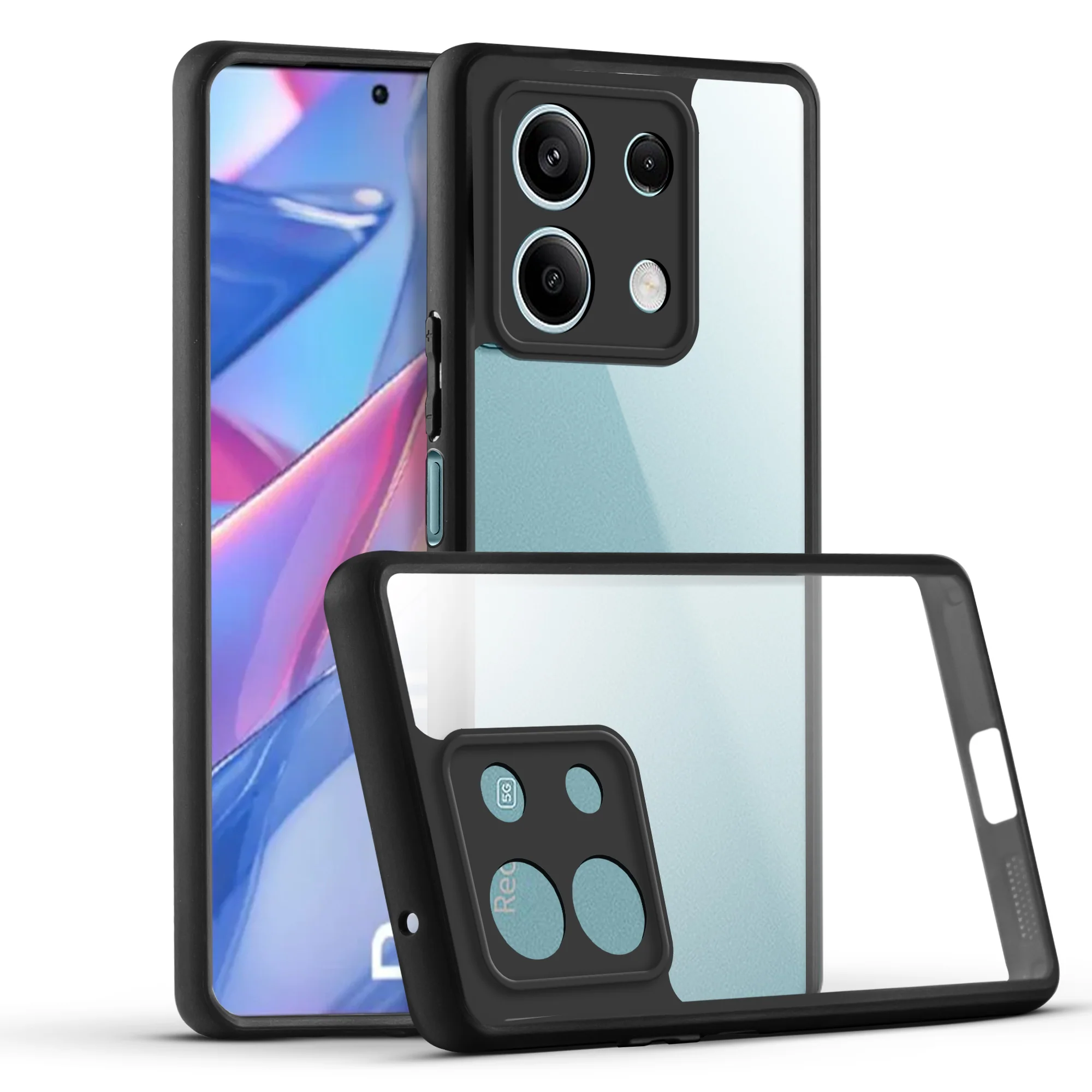 Soft Frame Clear Case for Redmi Note 13 5G - Image 3